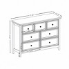 SEVOBAL Utility Storage Cabinets Modern 7 Drawer Dresser with Smooth Slide Rails and Anti-Tipping Device for Bedroom, Beige, 47.25"*15.75"*33.66" - 4 of 4