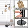 VYNXARIA Boho Floor Lamp,Natural Rattan Shade&Reinforced Base,Rustic Standing Lamp with Rattan Shades - 3 of 4