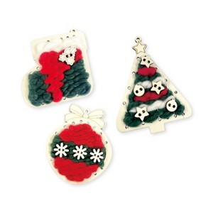 Mini Weaving Loom Stocking and Tree Ornament - Bullseye's Playground™ - 1 of 3