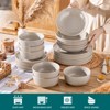 vancasso 16 Piece Stoneware Dinnerware Set with Dinner Plates, Dessert Plates, Soup Plates and Bowls for 4 - 4 of 4