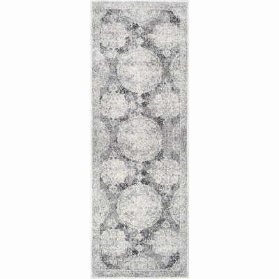 Hauteloom Runner Area Rug   Medium Gray