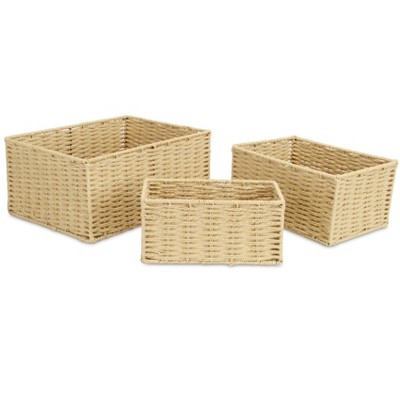 Cheung's Laelia Woven Rope Rectangular Basket Set