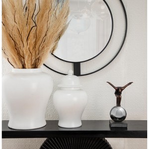 Modern Decorative Sculpture - Dynamic Balancing Figurine - Resin & Metal - Home Decor Accent for Living Room, Office, Bedroom - 12" Bronze & Copper - 1 of 4