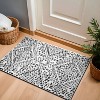 World Rug Gallery Cream Black Geometric Pattern Indoor Area Rug - 2 of 4