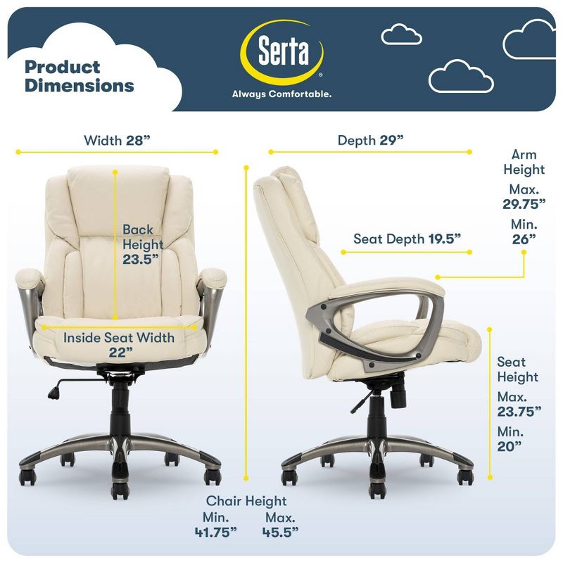 Works Executive Office Chair - Serta, 3 of 15