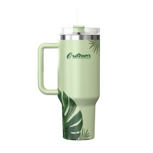 Outdoors Professional 40-Oz. Stainless Steel Double-Walled Insulated Tumbler with Straw - 1 of 4