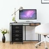 Costway Rolling File Cabinet Mobile Storage Filing Cabinet - 2 of 4