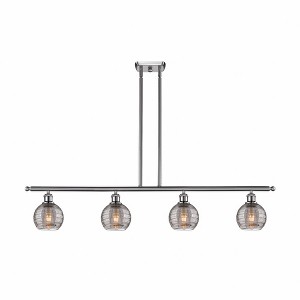 Athens Deco Swirl - 4 Light Island In Industrial Style-8 Inches Tall and 46 Inches Wide - 1 of 1