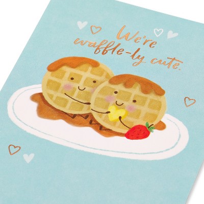 &#39;Waffle-ly Cute&#39; Anniversary Card