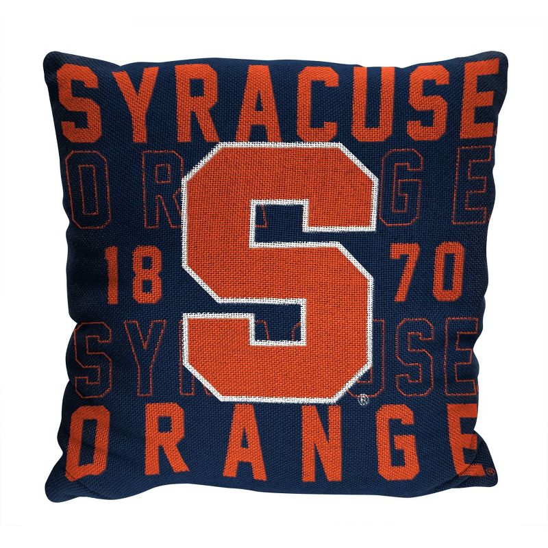 NCAA Syracuse Orange Stacked Woven Pillow, 1 of 4