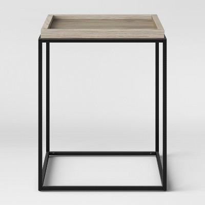 target mixed material nightstand