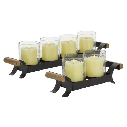 2 Piece Glass Tabletop Candle Accessories Set AllModern