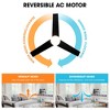Parrot Uncle 48" Modern LED Flush Mount Ceiling Fan with Light and Remote - 4 of 4