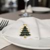 Unique Bargains Napkin Rings Five-pointed Star Christmas Tree Stainless Steel 1 Pc - 3 of 3