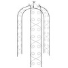 vidaXL Garden Arch Black Ã˜70.9"x100.4" Steel - 3 of 4