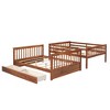 Grungis Full Over Full Loft Bed with Ladders and 2 Storage Drawers,Modern Bunk Bed with Full-Length Guardrails,Loft and Bunk Bed for Bedroom - 4 of 4