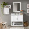 Alaterre Furniture 36 Inch Bathroom Vanity, White - 3 of 4