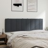 vidaXL Headboard Cushion "Hanko" Dark Gray 60.2" Velvet - 4 of 4