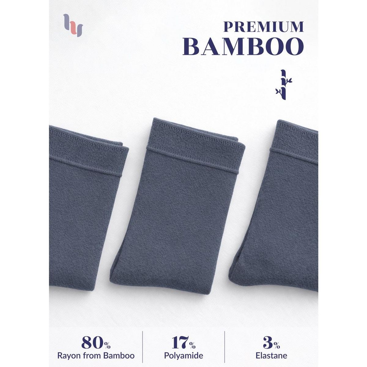 Hugh Ugoli Women's Soft Crew Dress Socks Seamless Toe Non-Binding Lightweight (3 Pairs) - thumbnail 3