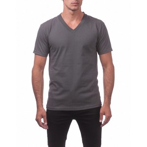 Pro Club Men's Comfort Cotton Short Sleeve V-Neck Tee T- Shirt - 1 of 4