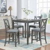 Lyngins Modern Dining Chairs with Backrest,Upholstered Kitchen Chairs Set of 4 with Wood Legs,Linen Chairs for Kitchen,Dining Room - 2 of 4