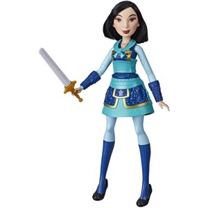 Disney Princess Warrior Moves Mulan Action Doll – Sword-Swinging Feature, Armor & Shoes – Inspired by Disney’s Mulan Movie - 1 of 4