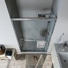 ONWITH 46 in. - 48 in. W x 72 in. H Sliding Framed Shower Door in Chrome with Clear Glass - 4 of 4