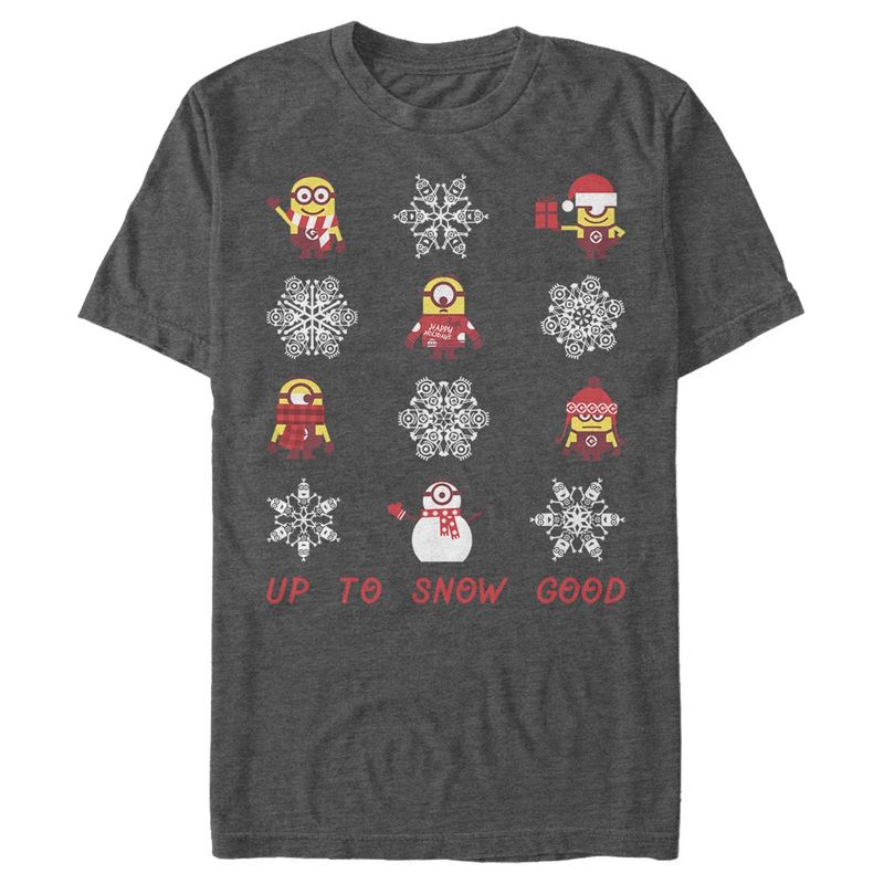 Men's Despicable Me Christmas Up to Snow Good T-Shirt, 1 of 5
