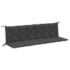 vidaXL Garden Bench Cushions 2 pcs Melange Anthracite 78.7"x19.7"x2.8" Fabric - 2 of 4
