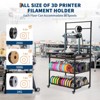 3D Printer Rack with Filament Storage, 3D Printer Table with Power Outlet, Rolling 3d Printing Stand Filament Organizer, Home Offices - 3 of 4
