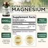 Magnesium Pills Extra Strength 1000mg - Bone, Muscle, Heart Support - Non GMO - 60 Capsules;120 Capsules;180 Capsules;240 Capsules - 2 of 4