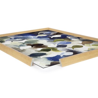 Natural Polystyrene Framed Marine Life Glass Wall Art, 18x24