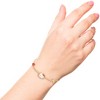 Sanrio Hello Kitty Womens Yellow Gold Plated Letter Bracelet - Cubic Zirconia Initial Bracelet - Officially Licensed - 2 of 4