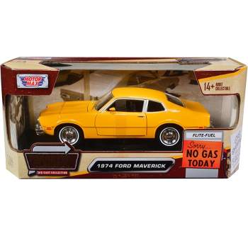 1974 Ford Maverick Yellow "Forgotten Classics" 1/24 Diecast Model Car by Motormax