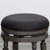 NicBex 30" Fabric/Leather Swivel Bar Stools,Counter Height Bar Stools with Padded Seat,360° Rotating Barstools for Kitchen Island & Home Bar - 4 of 4