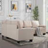 MAYEERTY 107.9" Reversible L-Shaped Sectional Sofa - Tufted Cushions, Nailhead Trim, 2 Colors - 3 of 4