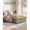 SONGMICS Folding Storage Ottoman Bench for Living Room and Bedroom, 15 x 43.3 x 15.7 Inches - 2 of 4