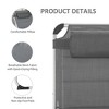 PAGED Beach Chairs Foldable Outdoor Chaise Lounge Chair with Pillow, Aluminum Frame for Camping, Beach, Picnics, Deck, Pool - 4 of 4