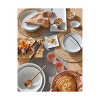 tagltd Whiteware Porcelain Buffet Plate Set of 8 Dinnerware Petite Serving Plates with Stand 6.75 inch Dishwasher Safe - 4 of 4
