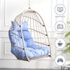 Osparple Indoor Outdoor Swing Chair with Foldable Design and Cushion,Egg Chair for Patio,Porch,Garden - 4 of 4