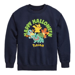 Boys' - Pokémon - Happy Halloween Graphic Long Sleeve Fleece Sweatshirt - 1 of 4