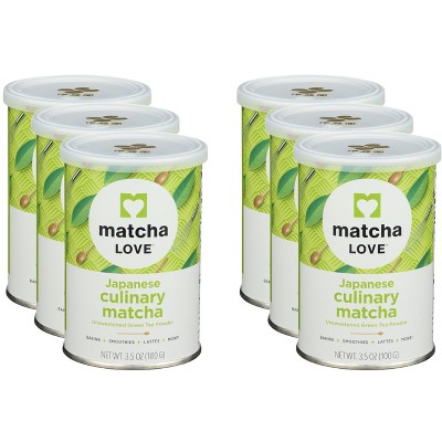 Matcha Love Japanese Culinary Matcha Green Tea Powder - Case of 6 - 3.5 oz