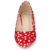Allegra K Women's Pointed Closed Toe Polka Dots Stiletto Kitten Heels Pumps - 3 of 4