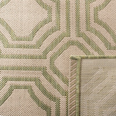 Courtyard CY6112 Power Loomed Indoor and Outdoor Accent Rug - Anthracite/Beige - 2'7"x5' - Safavieh