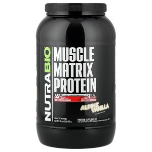 NutraBio Muscle Matrix Protein, Alpine Vanilla, 2 lb (907 g) - 1 of 4