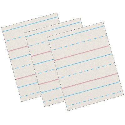 Pacon 10.5 X 8 Multi-program Handwriting Paper 1/2 Ruled White 500  Sheetsper Pack 2 Packs : Target