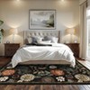 Floral Area Rug for Living Room Bedroom Washable Non-Slip Rugs Soft Indoor Foldable Accent Rug Home Decor - 3 of 4