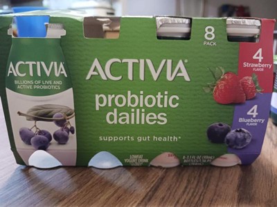 Activia Drinkable Probiotic Strawberry Banana 8 x 93 ml - Voilà