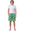 SpongeBob SquarePants Pajamas Men's Tropical Plants Sleep Lounge PJ Shorts Green - 2 of 4