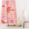 Deny Designs Doodle by Meg Girls Support Girls Shower Curtain Pink - 2 of 3